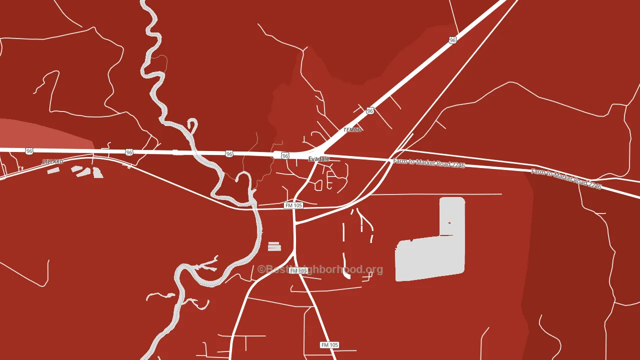 77615, TX block-group political-lean map