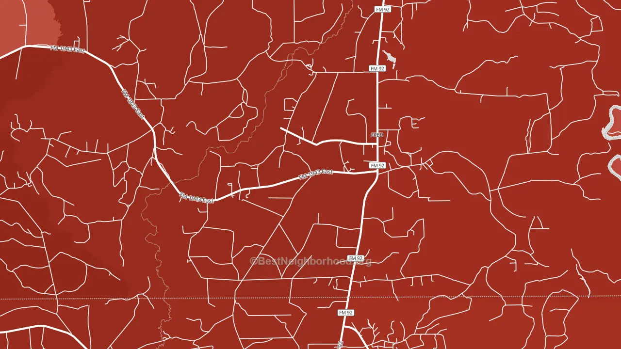 77616, TX block-group political-lean map