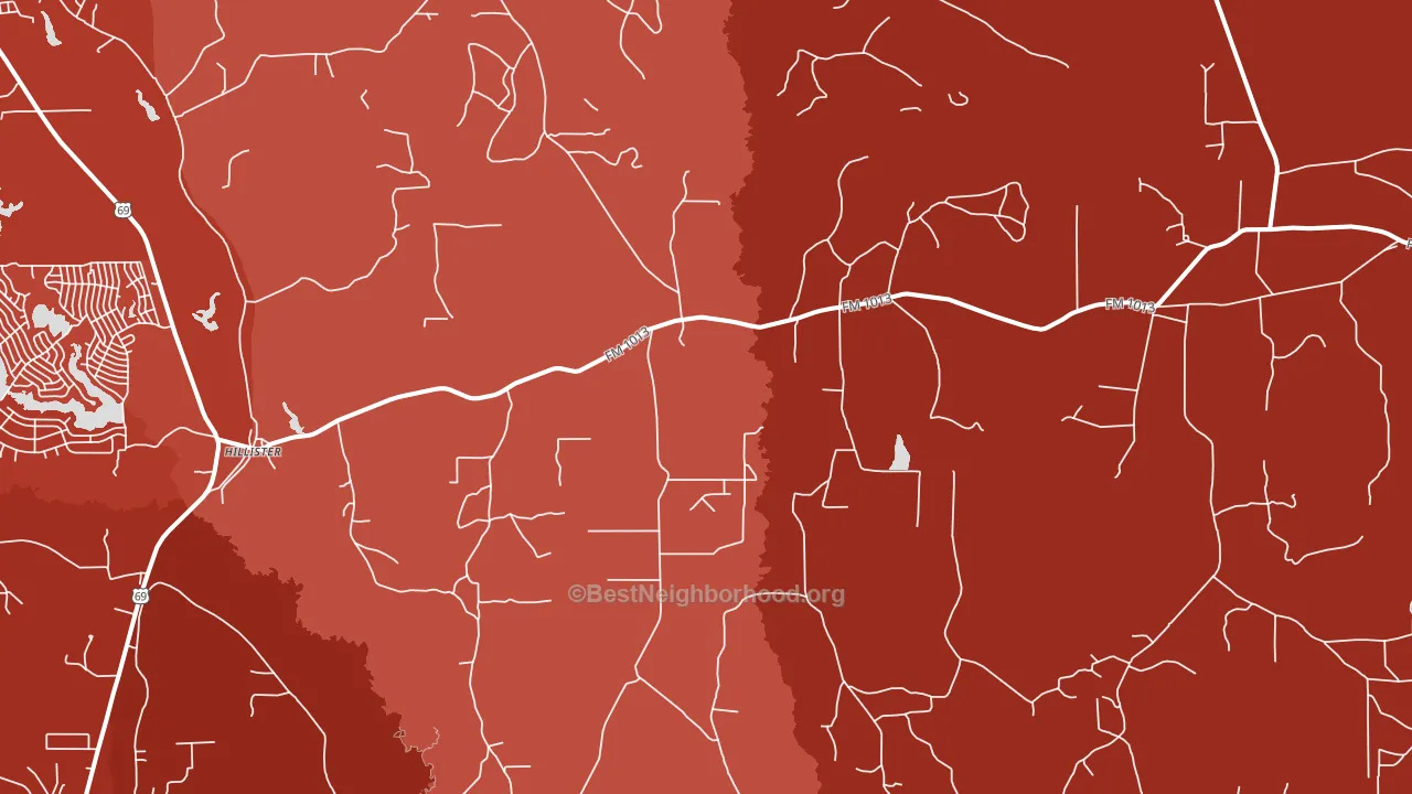 77624, TX block-group political-lean map