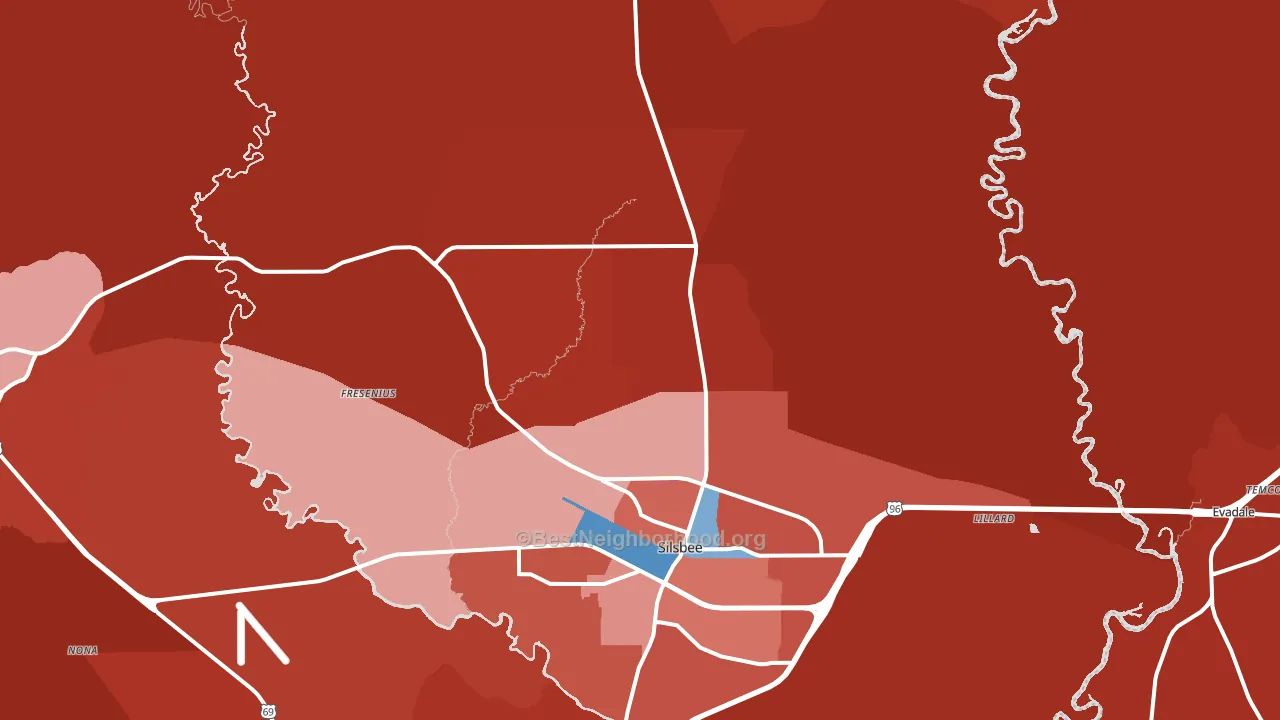 77656, TX block-group political-lean map