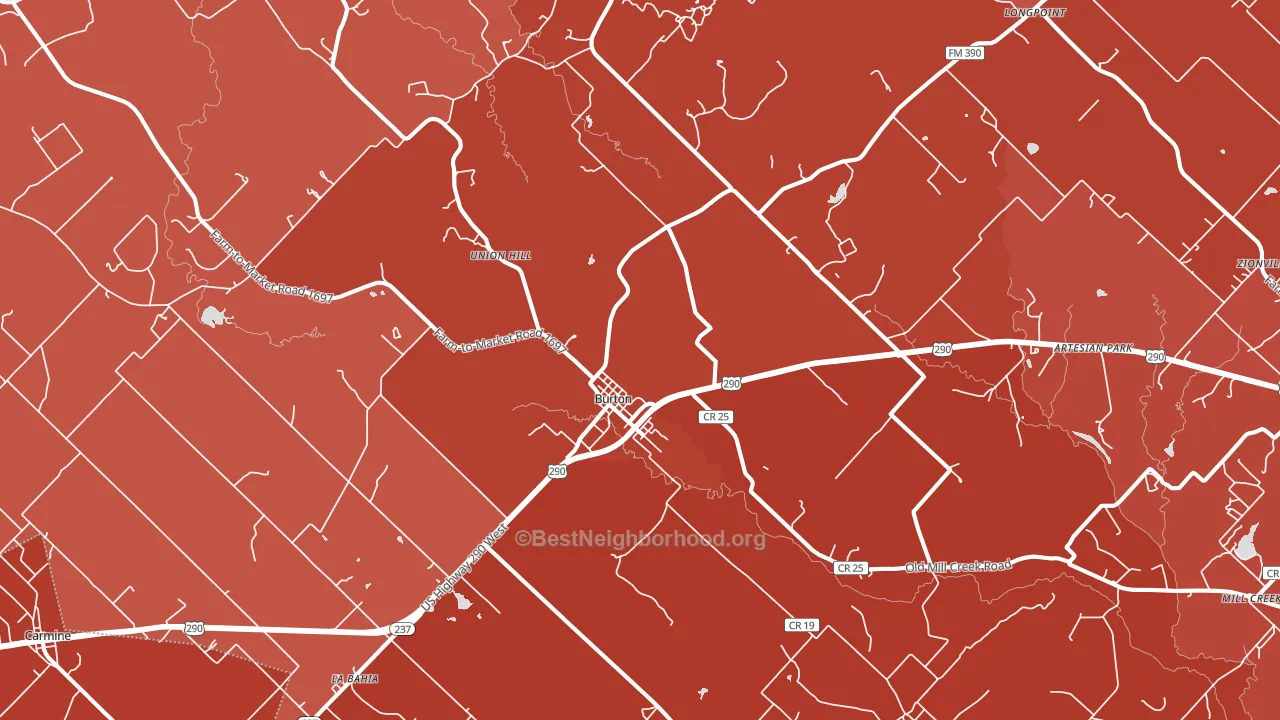 77835, TX block-group political-lean map