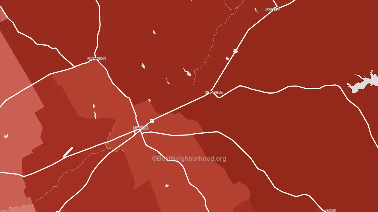 77856, TX block-group political-lean map