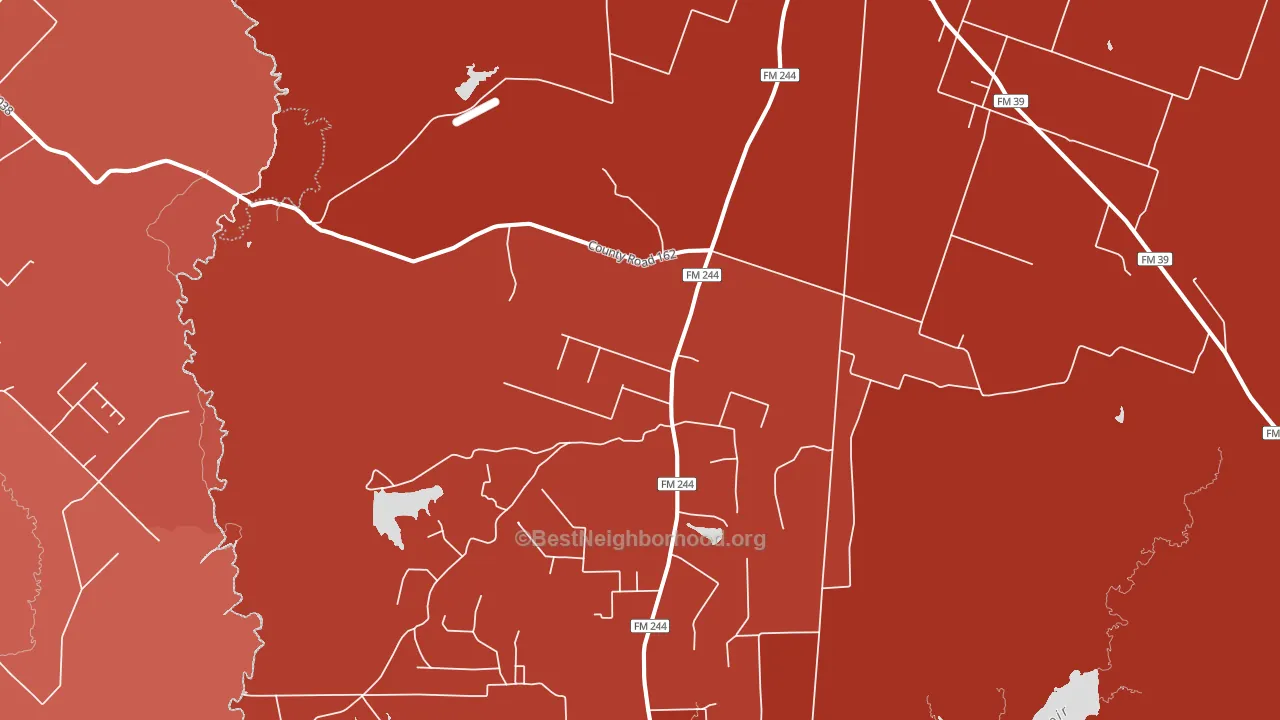 77861, TX block-group political-lean map