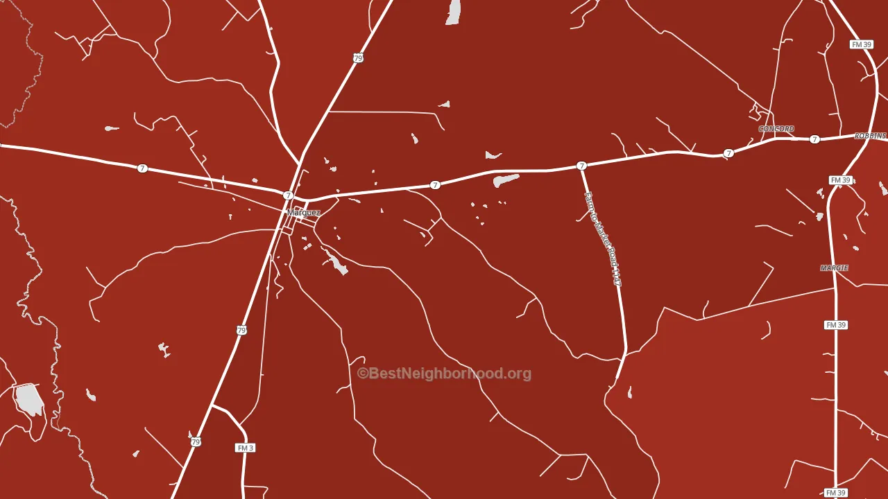 77865, TX block-group political-lean map