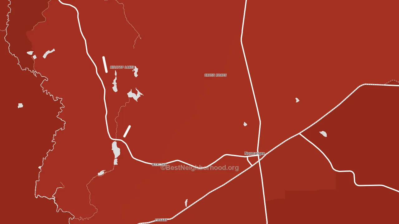 77871, TX block-group political-lean map