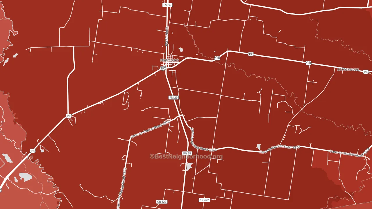 77872, TX block-group political-lean map