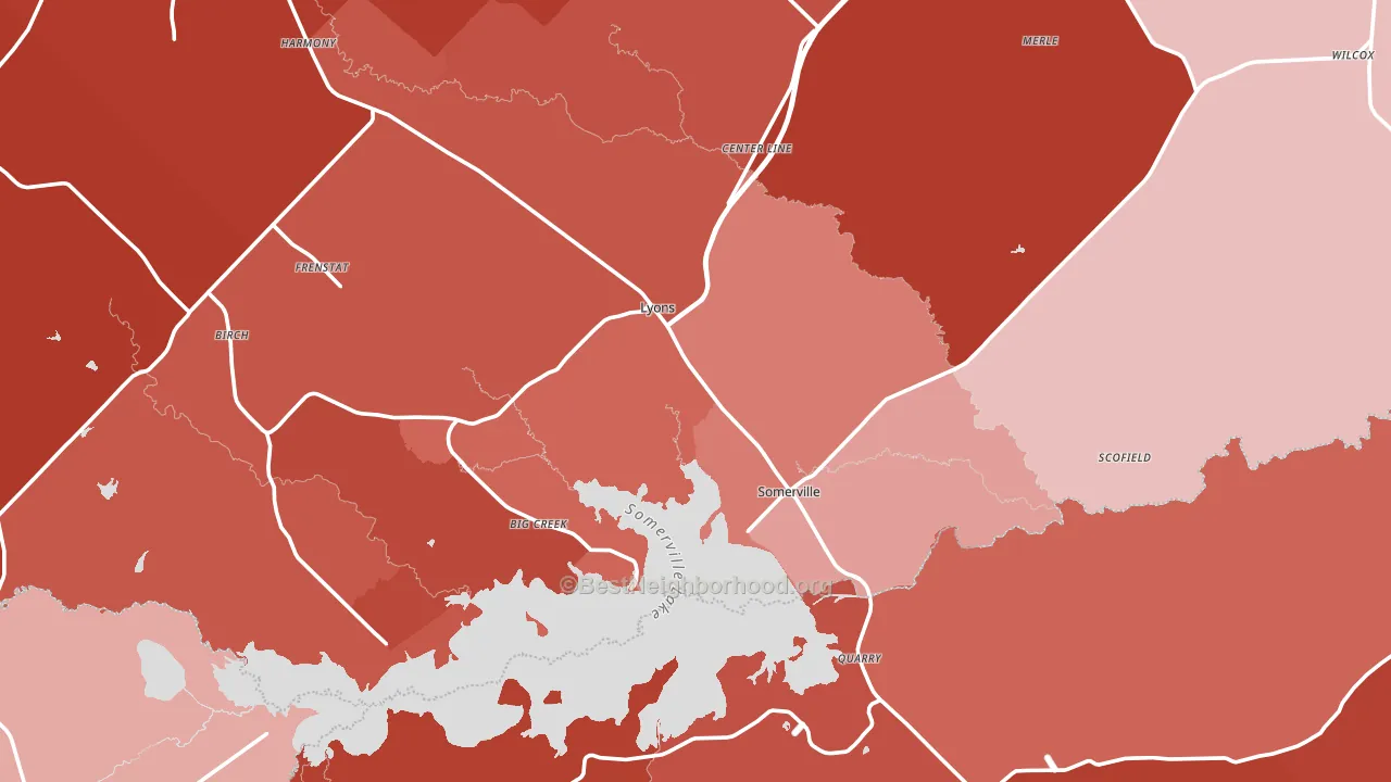 77879, TX block-group political-lean map