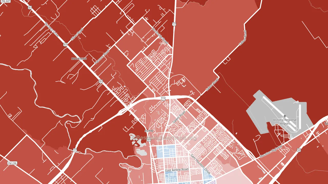 77904, TX block-group political-lean map