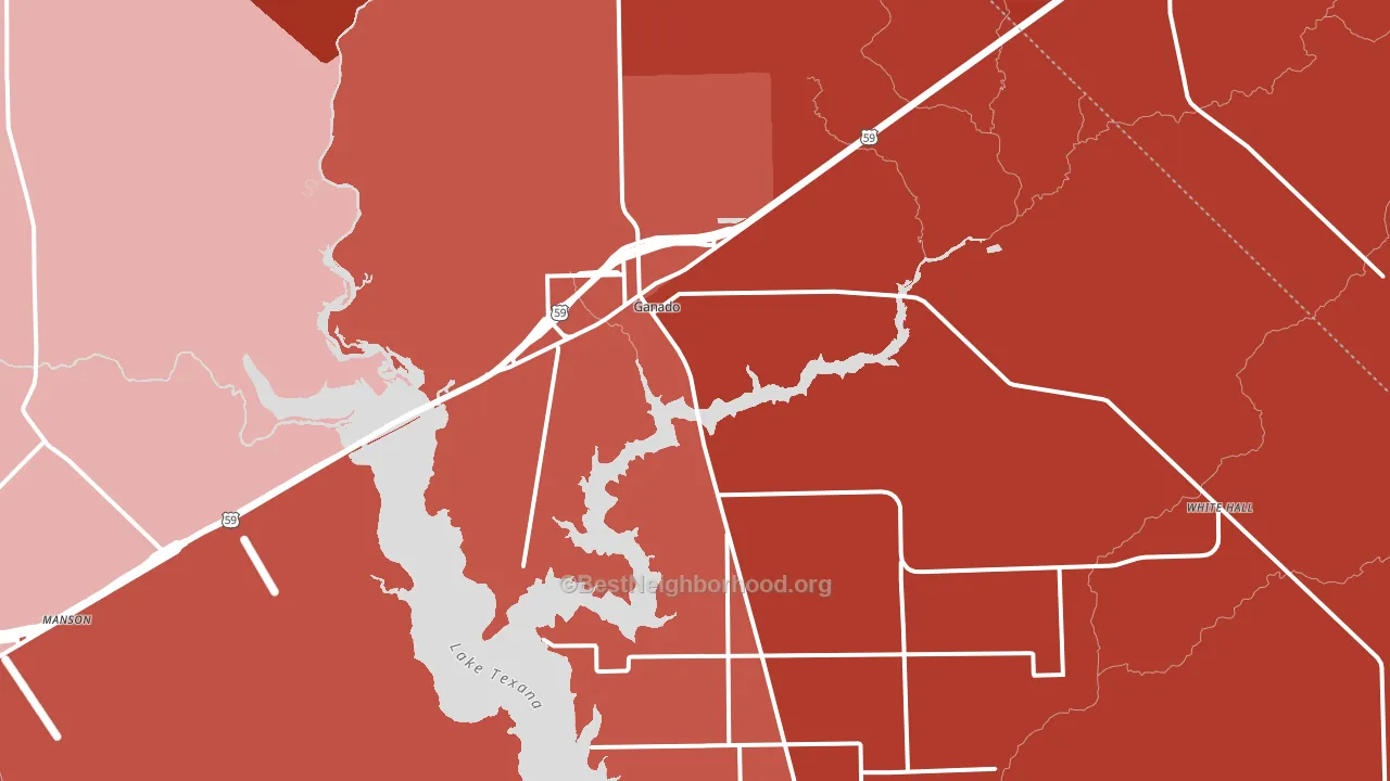 77962, TX block-group political-lean map