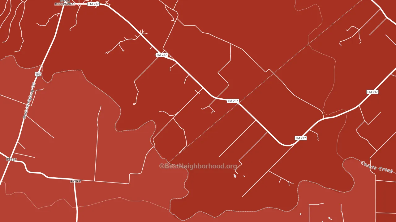 77974, TX block-group political-lean map