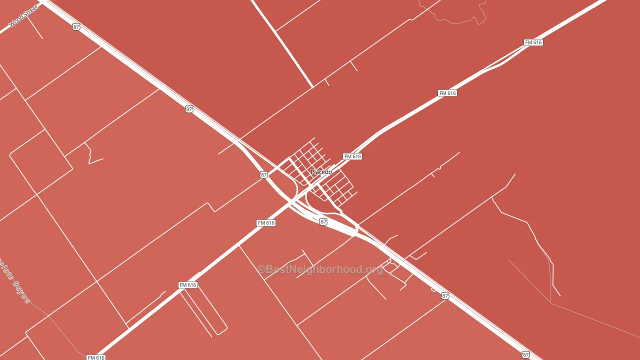 77977, TX block-group political-lean map