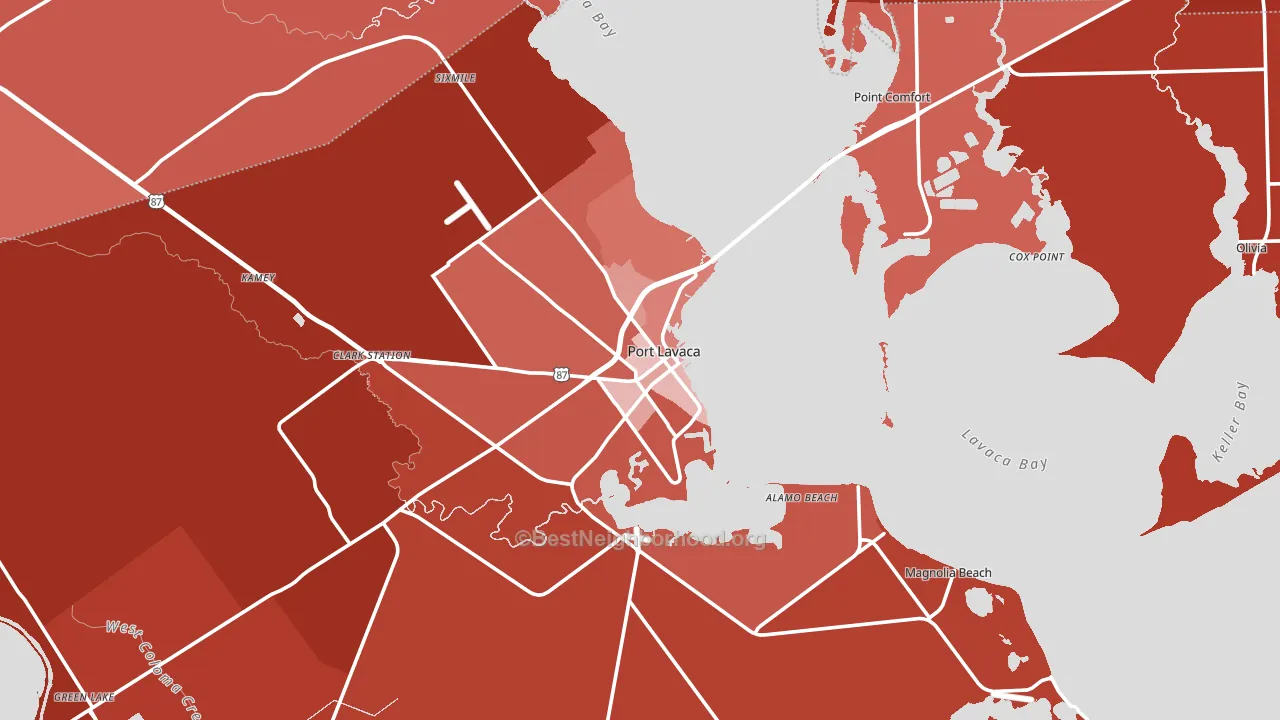 77979, TX block-group political-lean map
