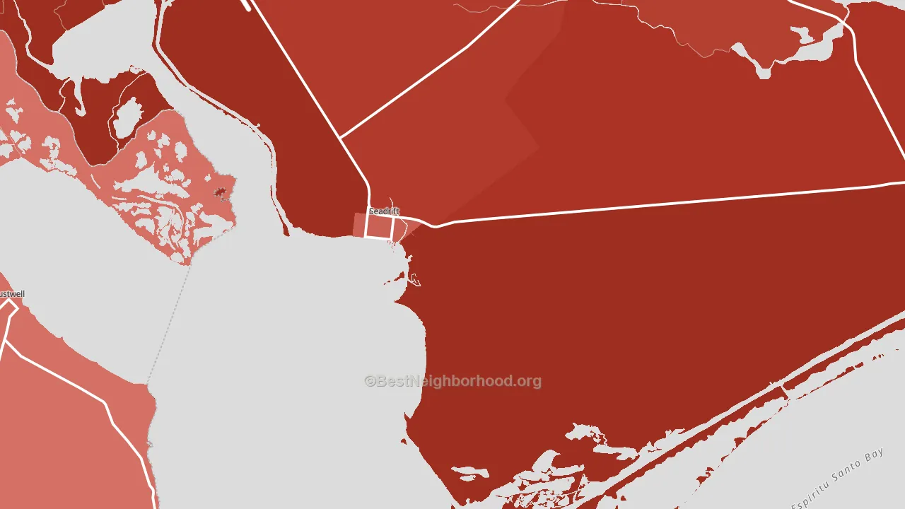 77983, TX block-group political-lean map