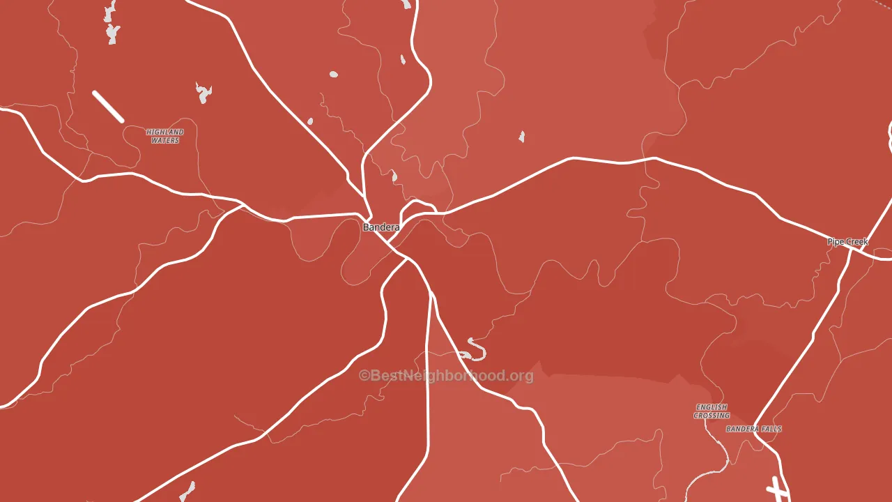 78003, TX block-group political-lean map