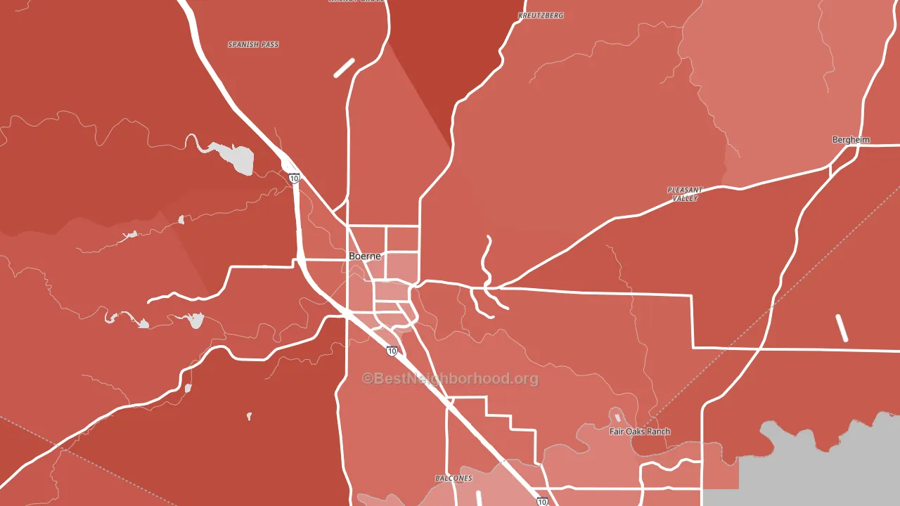 78006, TX block-group political-lean map