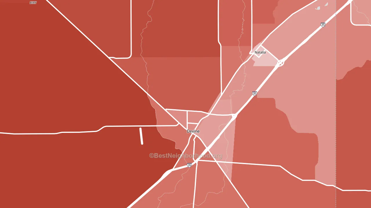 78016, TX block-group political-lean map