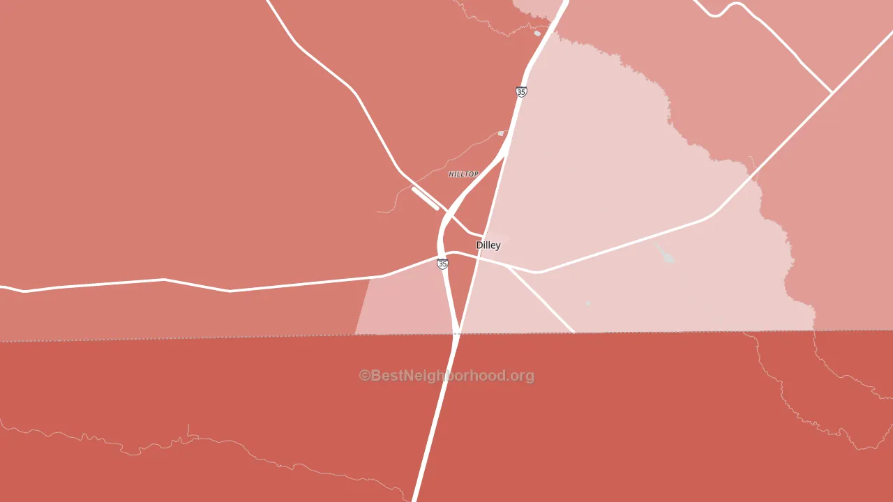 78017, TX block-group political-lean map