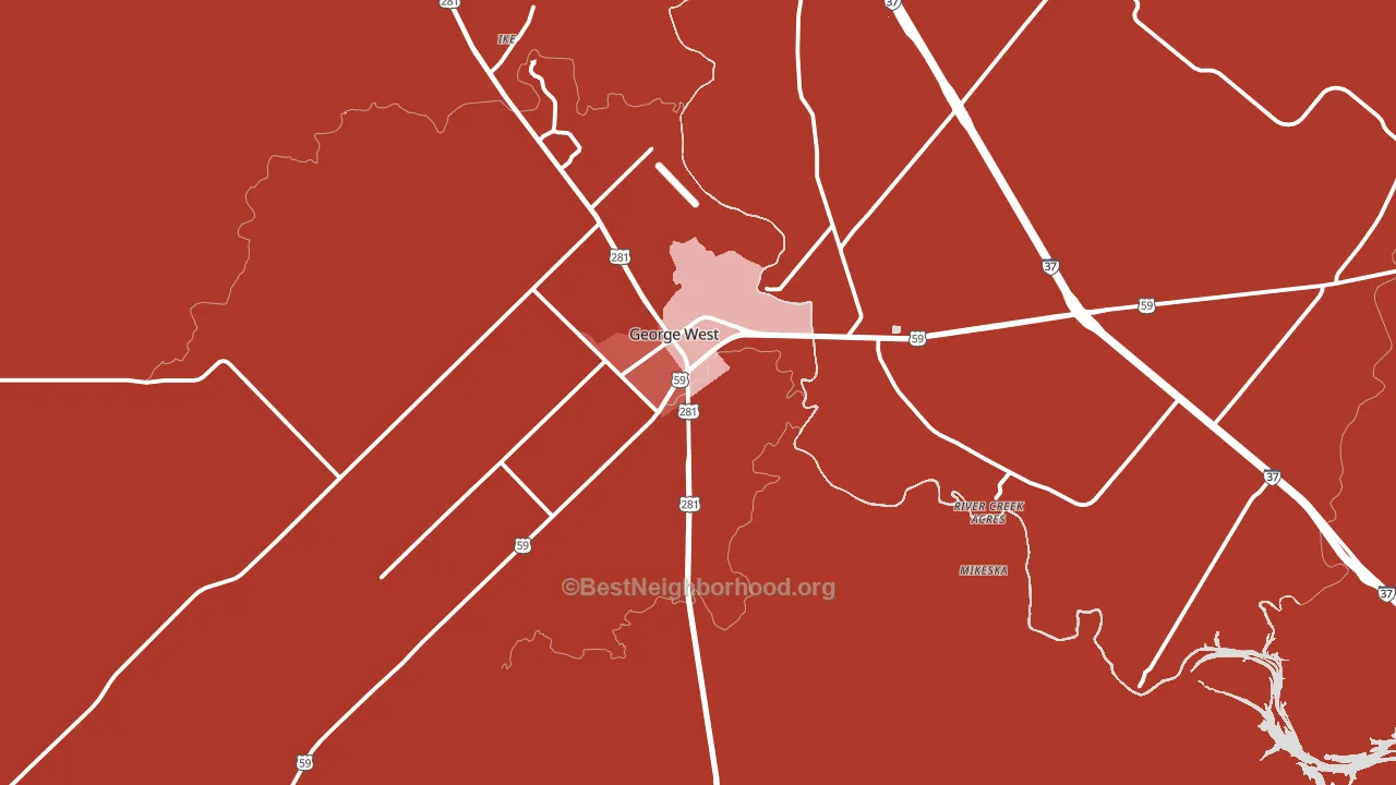 78022, TX block-group political-lean map