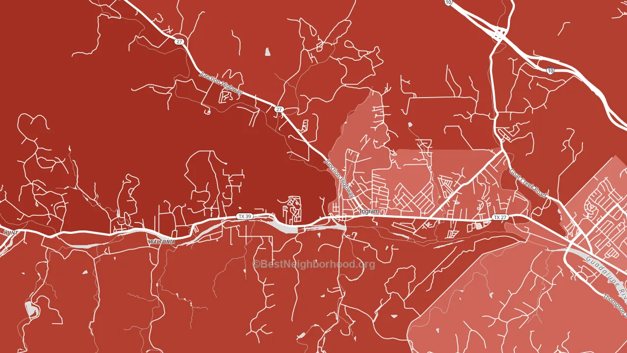 78025, TX block-group political-lean map