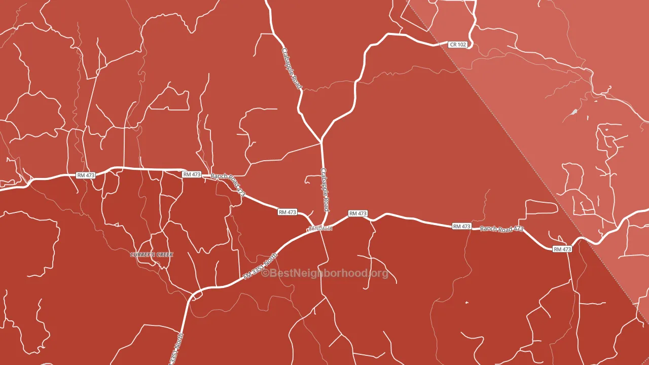 78027, TX block-group political-lean map