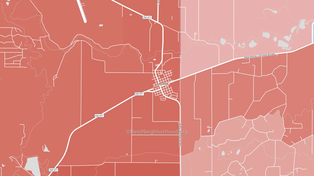 78039, TX block-group political-lean map