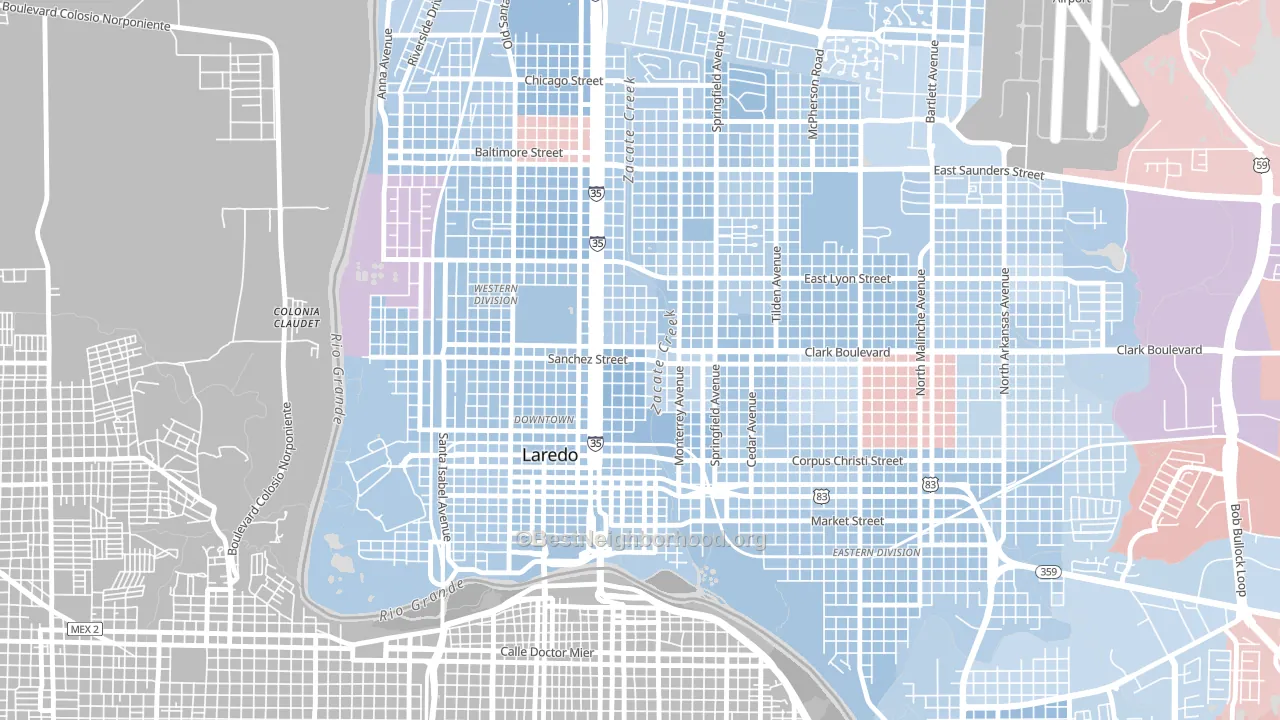 78040, TX block-group political-lean map