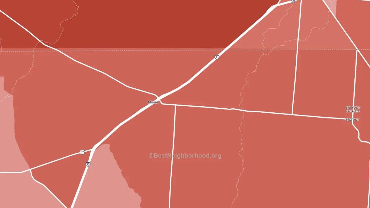 78057, TX block-group political-lean map