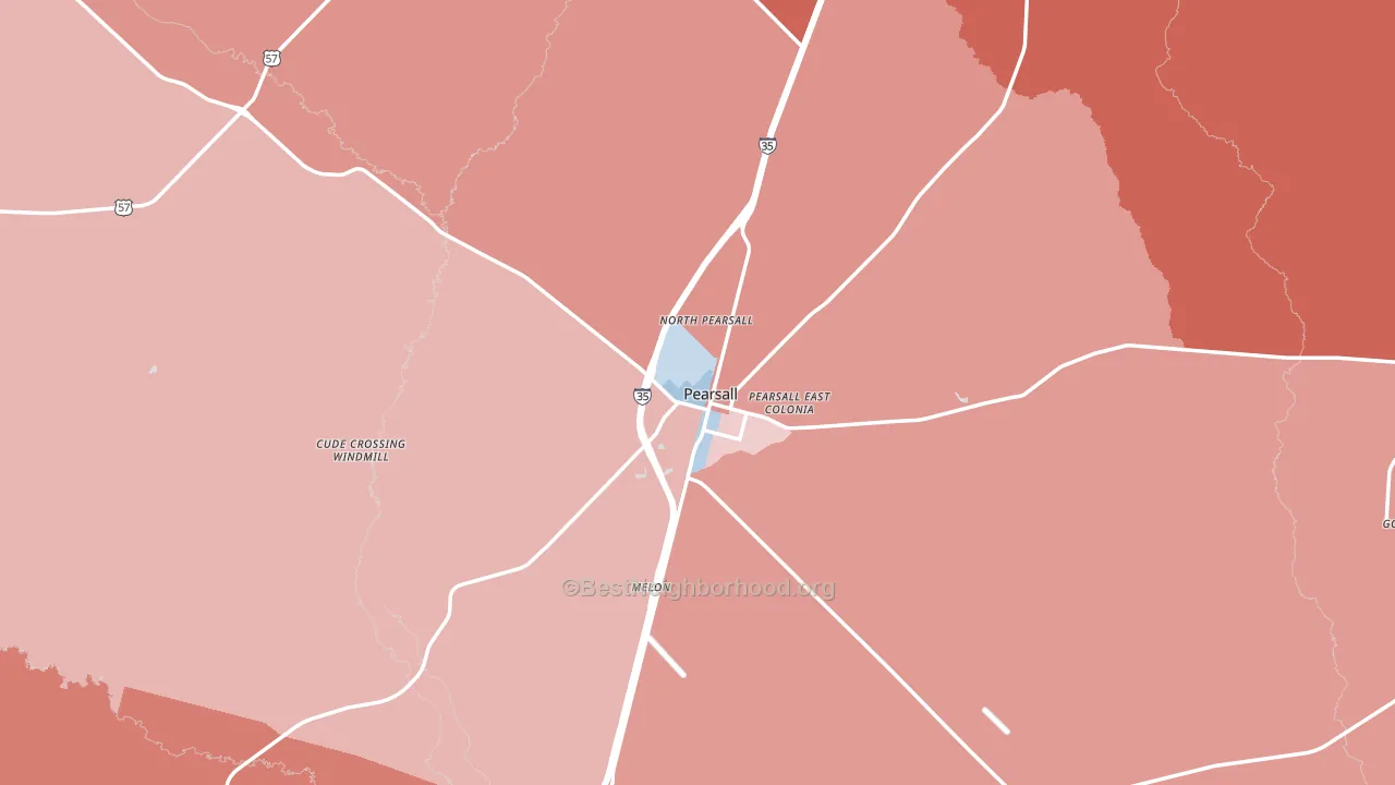 78061, TX block-group political-lean map