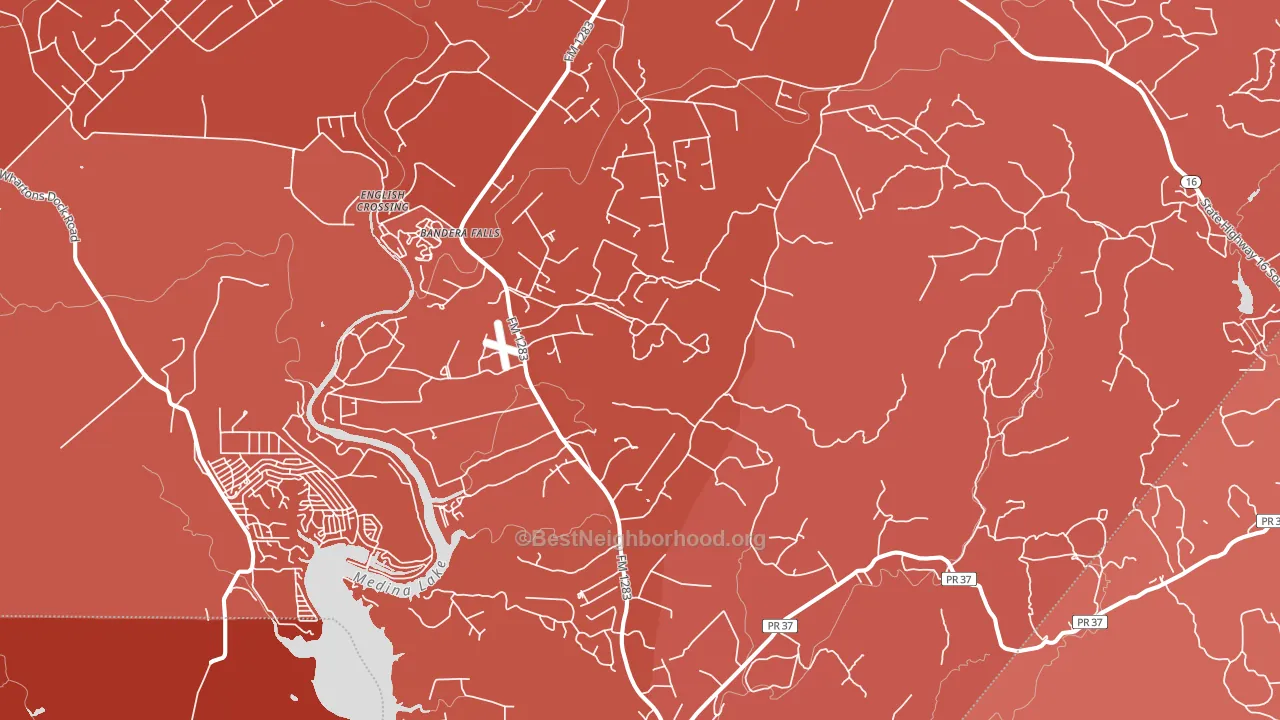 78063, TX block-group political-lean map