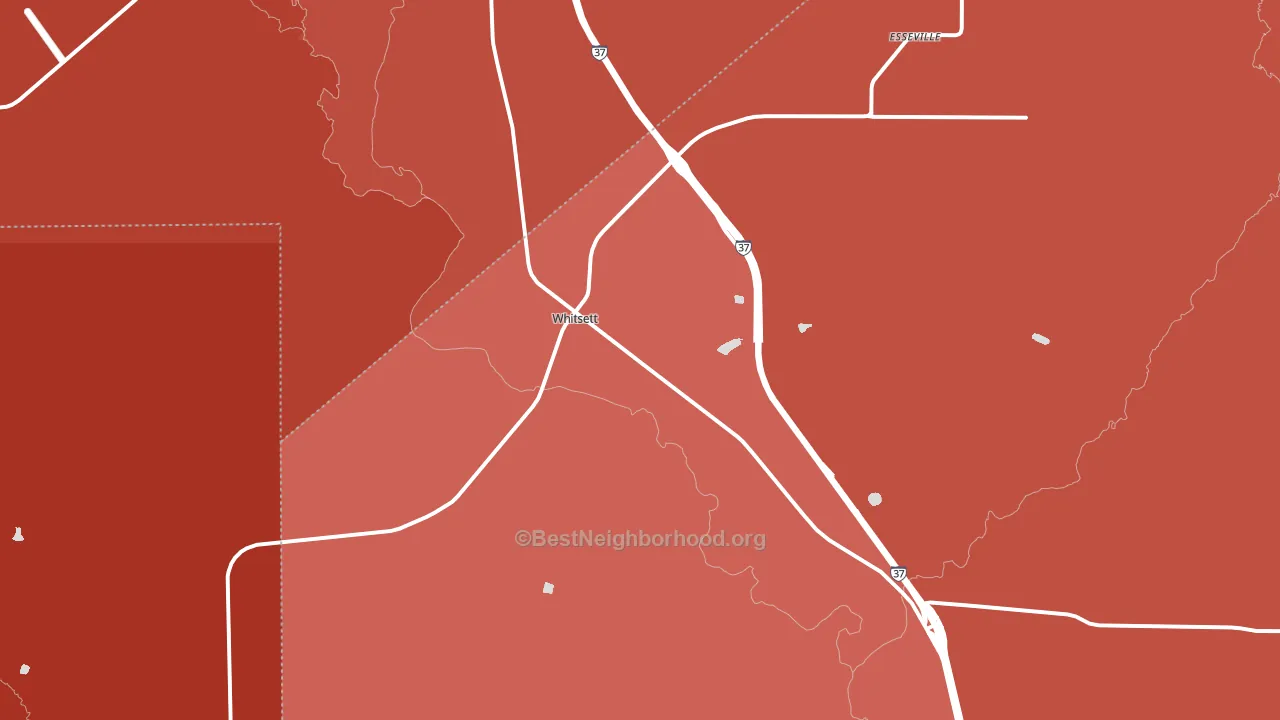 78075, TX block-group political-lean map