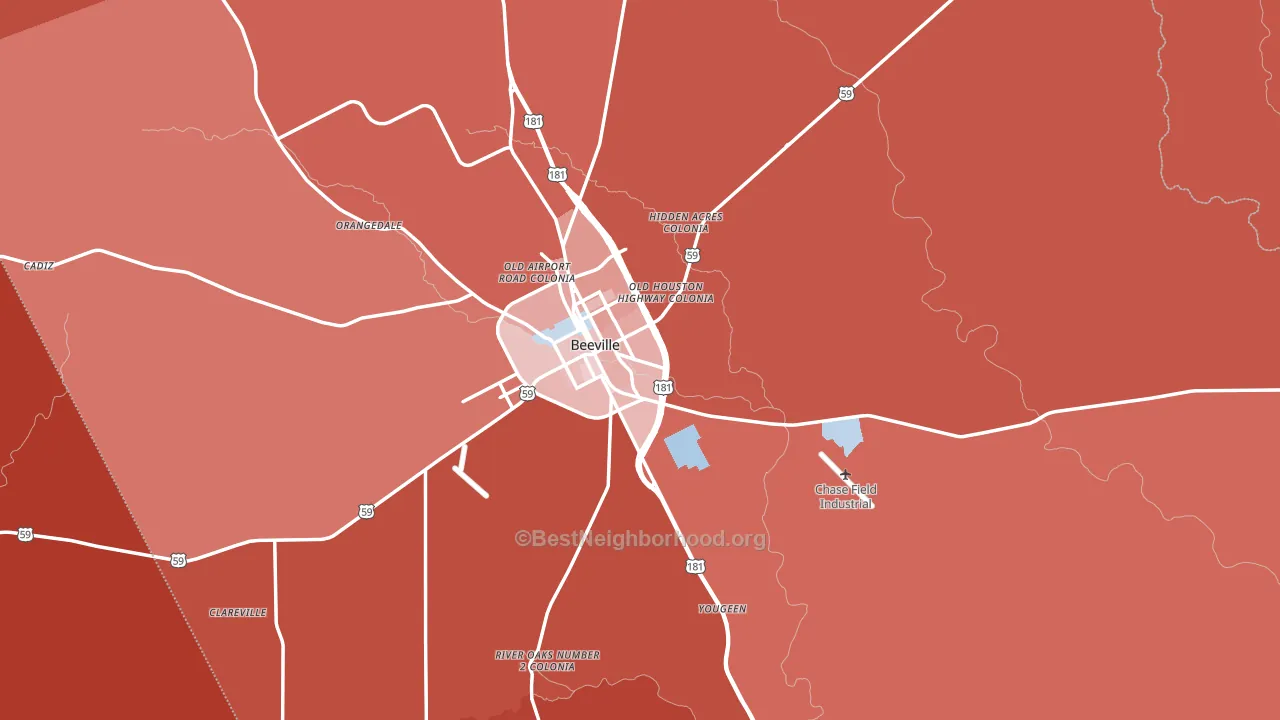 78102, TX block-group political-lean map
