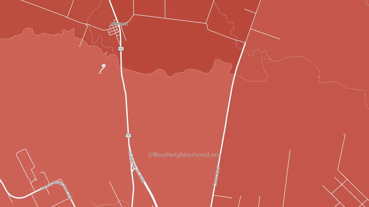 78104, TX block-group political-lean map