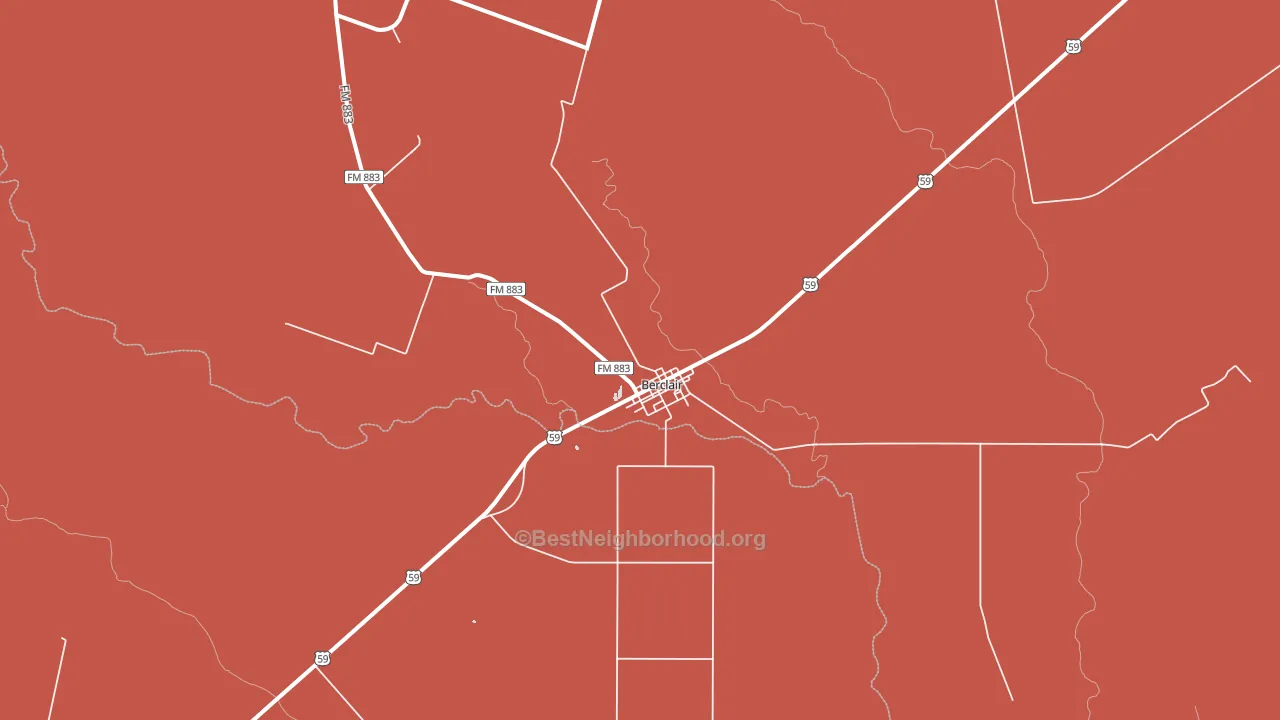 78107, TX block-group political-lean map
