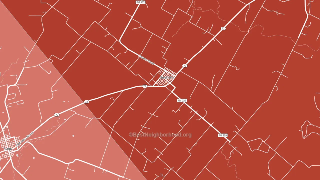 78141, TX block-group political-lean map