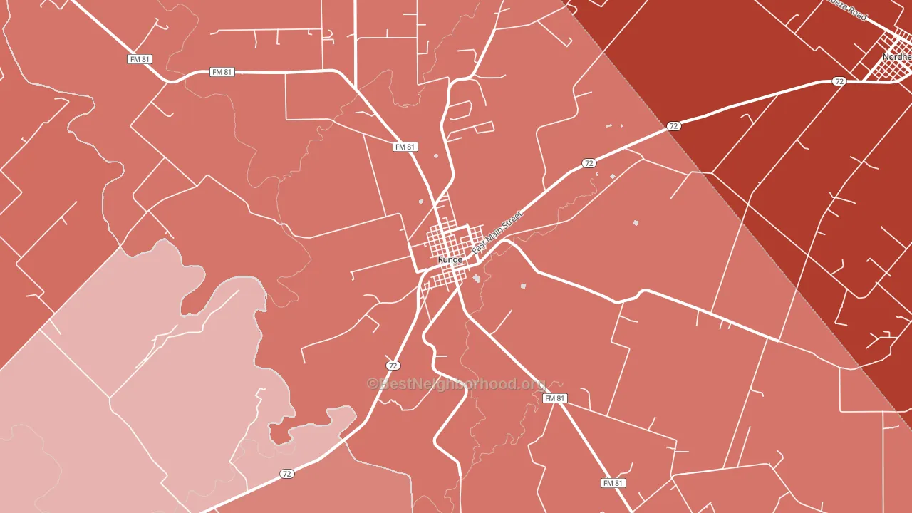 78151, TX block-group political-lean map