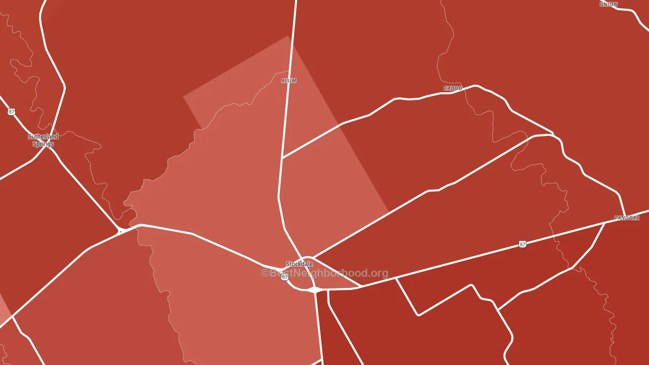78160, TX block-group political-lean map