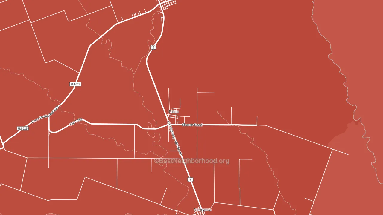 78162, TX block-group political-lean map