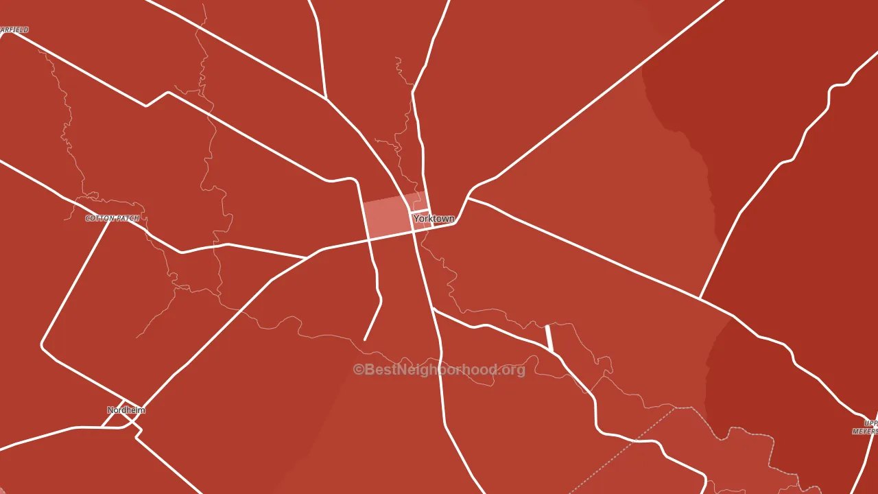 78164, TX block-group political-lean map