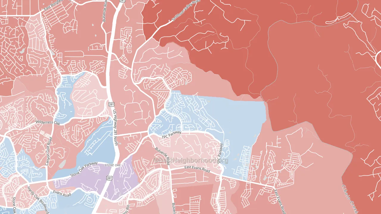 78261, TX block-group political-lean map