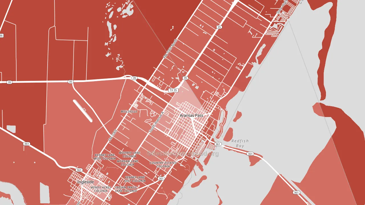 78336, TX block-group political-lean map