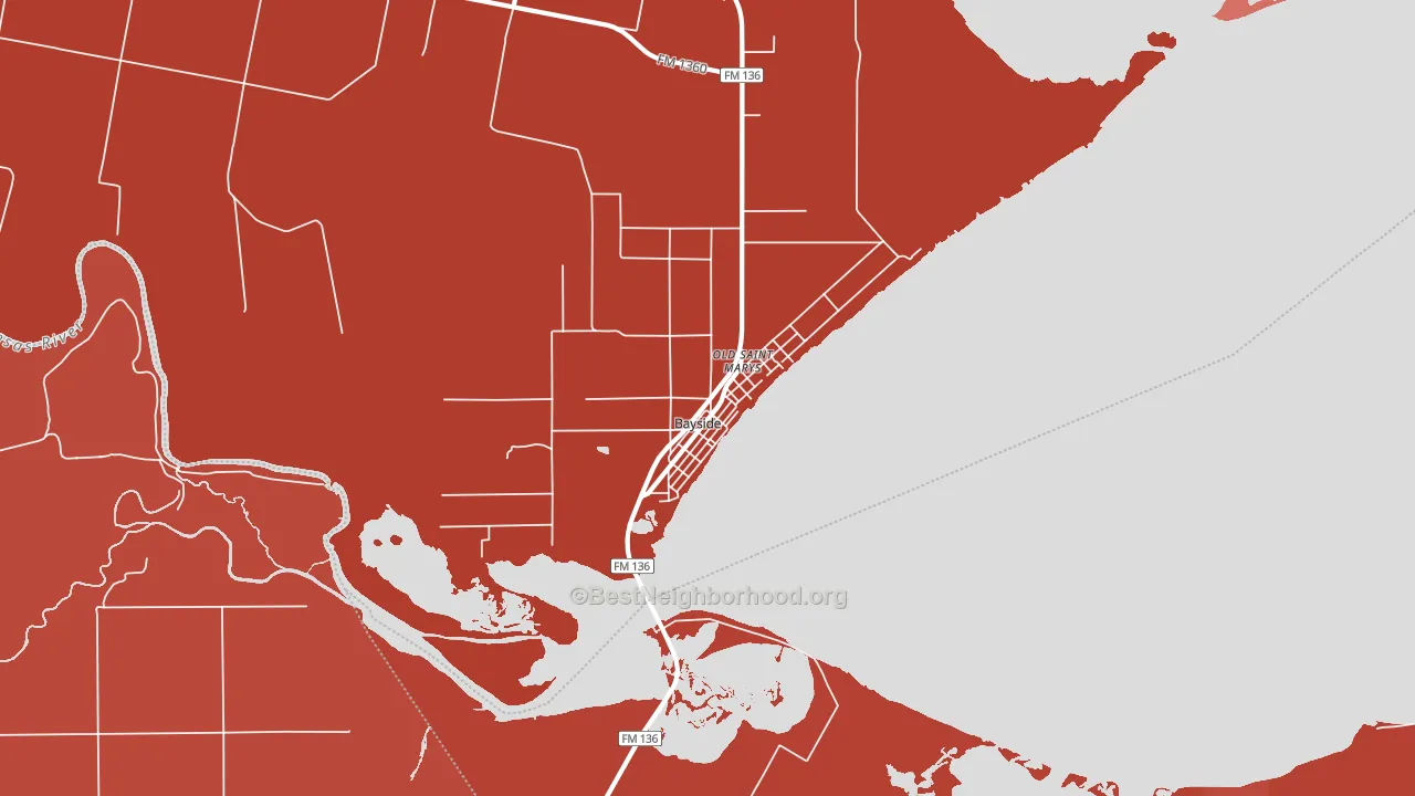 78340, TX block-group political-lean map
