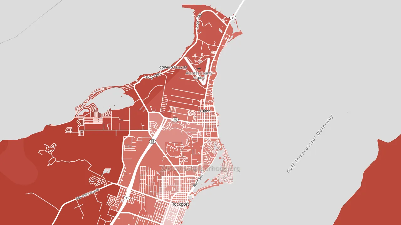 78358, TX block-group political-lean map