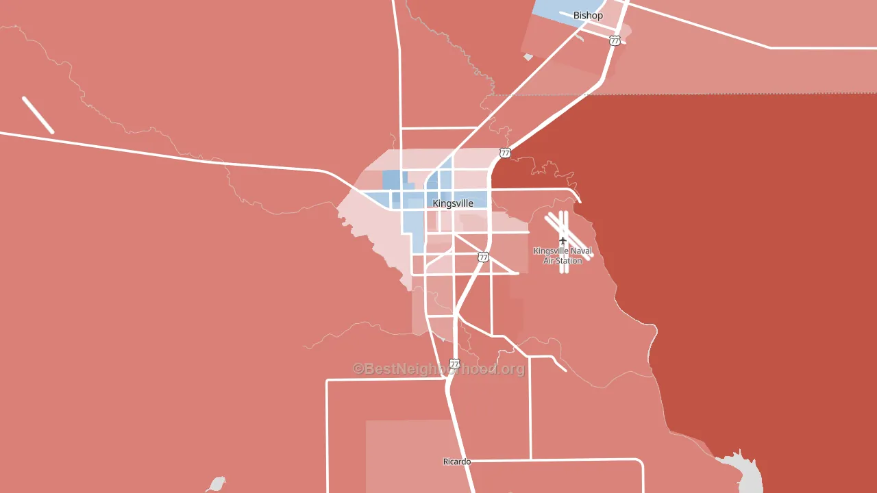 78363, TX block-group political-lean map