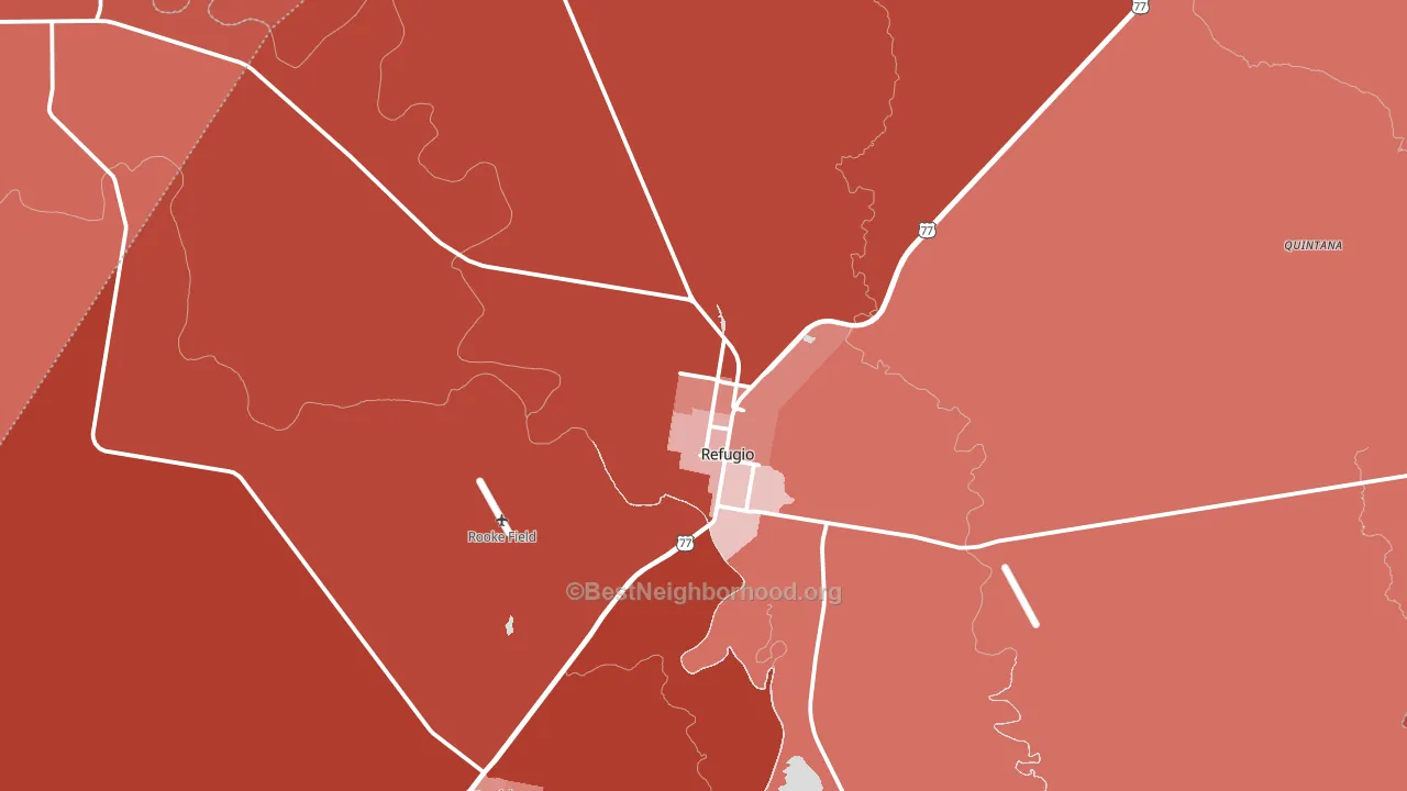 78377, TX block-group political-lean map