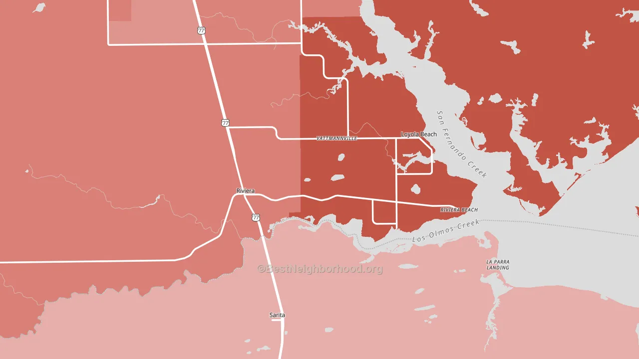 78379, TX block-group political-lean map
