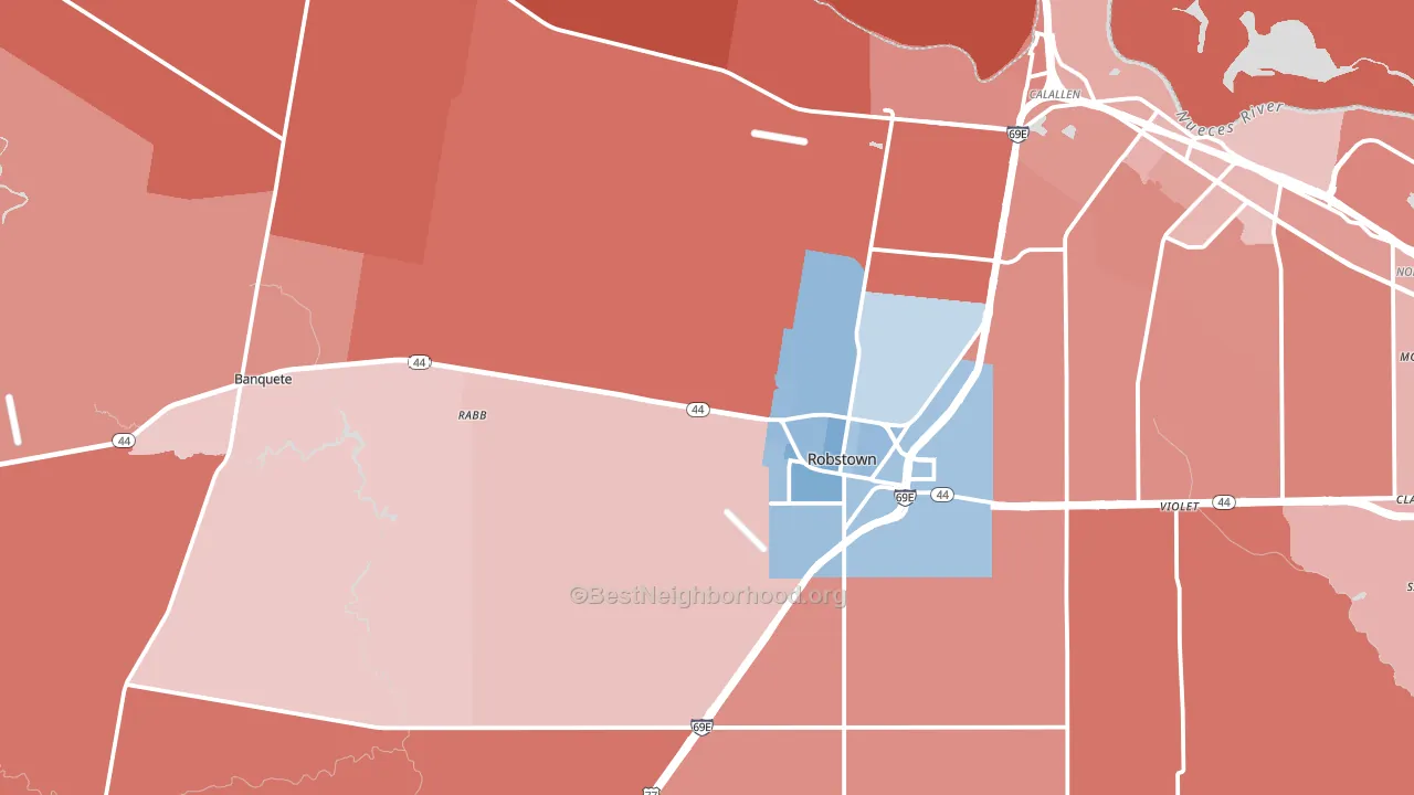 78380, TX block-group political-lean map