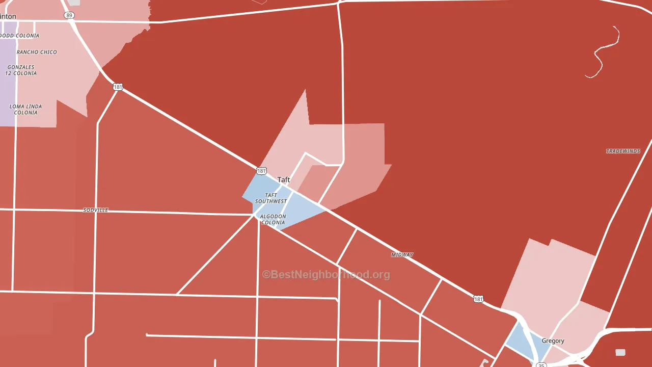 78390, TX block-group political-lean map