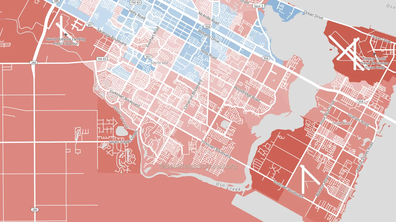 78414, TX block-group political-lean map