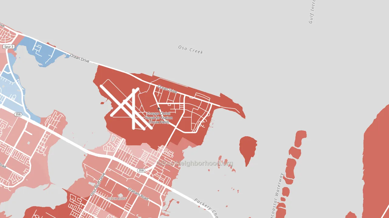 78419, TX block-group political-lean map