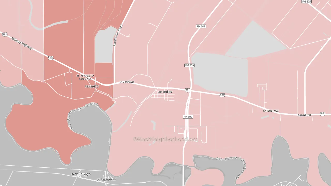 78567, TX block-group political-lean map